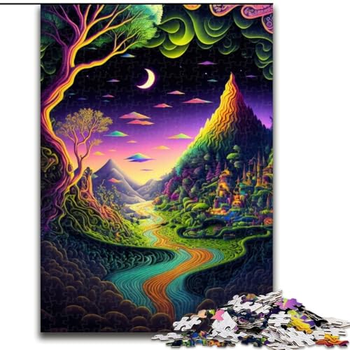 Puzzle 1000 Teile, Psychedelisches Puzzle für Erwachsene, Familienspaß, Basteln, Perfekt für Geburtstage, Feiertage, Größe 50x75cm Puzzle 1000 Teile, Psychedelisches Puzzle für Erwachsene, Familienspaß, Basteln, Perfekt für Geburtstage, Feiertage, Größe 50x75cm von WGLINGX