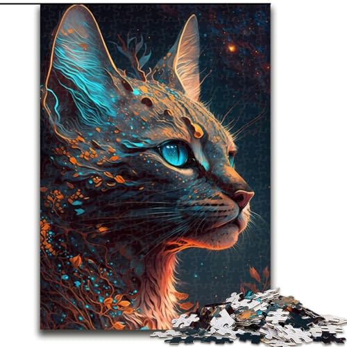 Puzzle 1000 Teile, Savannah Cat Mythos, Puzzles für Erwachsene, Familienspaß, Basteln, perfekt für Geburtstage, Feiertage, Größe 26x38cm Puzzle 1000 Teile, Savannah Cat Mythos, Puzzles für Erwachsene, Familienspaß, Basteln, perfekt für Geburtstage, Feiertage, Größe 26x38cm von WGLINGX