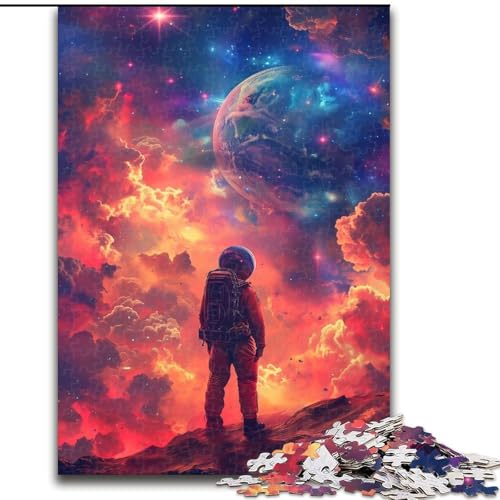 Puzzle 1000 Teile, Schöne Weltraumszene, Holzpuzzle, Spielzeug, Geschenk, pädagogisches, intellektuelles, entspannendes Familienspiel (Größe 50x75cm) von WGLINGX