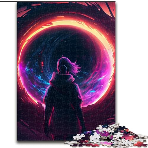 Puzzle 1000 Teile, Schwarzes Loch, Kunstpuzzle für Erwachsene, Familienspaß, Basteln, perfekt für Geburtstage, Feiertage, Größe 26x38cm Puzzle 1000 Teile, Schwarzes Loch, Kunstpuzzle für Erwachsene, Familienspaß, Basteln, perfekt für Geburtstage, Feiertage, Größe 26x38cm von WGLINGX