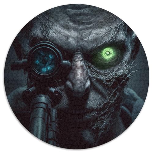 Puzzle 1000 Teile, Skelett-Scharfschütze, Puzzle für Erwachsene, Denksport-Spiel für Teenager und Familieninteraktion, 1000 Teile (67,5x67,5cm) von WGLINGX