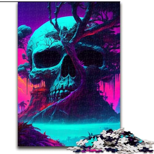 Puzzle 1000 Teile, Skull Island, Puzzles für Erwachsene, 1000 Teile, Familienspaß zum Basteln, perfekt für Geburtstage, Feiertage (Größe 38x26cm) von WGLINGX