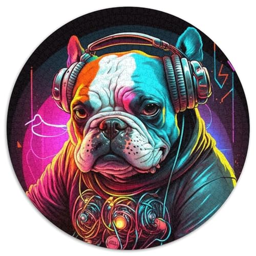 Puzzle 1000 Teile, Spiel Bulldog, Papierpuzzle, anspruchsvolle DIY-Kunst für Enthusiasten, Entspannung (67,5x67,5cm) von WGLINGX
