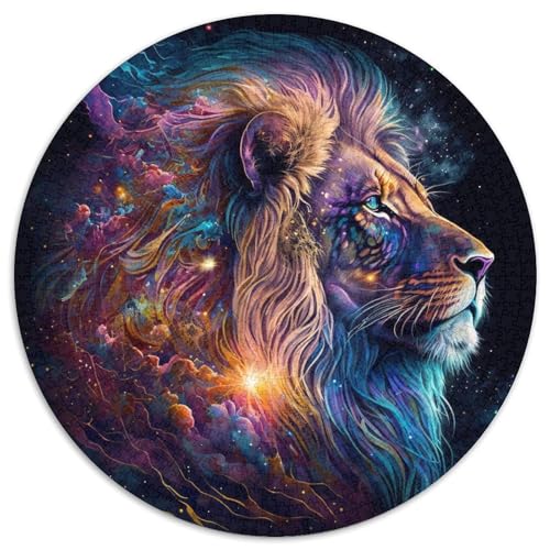 Puzzle 1000 Teile, Stern-Löwe, Karton-Puzzle, unmöglich, pädagogische Heimdekoration, Spiele und Geschenke (67,5 x 67,5 cm) von WGLINGX