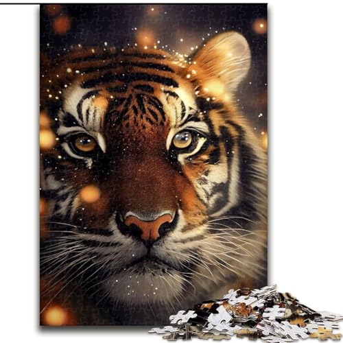 Puzzle 1000 Teile, Tiger, schöne Puzzles für Erwachsene, Spaß für die ganze Familie, Basteln, perfekt für Geburtstage, Feiertage, Größe 50x75cm Puzzle 1000 Teile, Tiger, schöne Puzzles für Erwachsene, Spaß für die ganze Familie, Basteln, perfekt für Geburtstage, Feiertage, Größe 50x75cm von WGLINGX