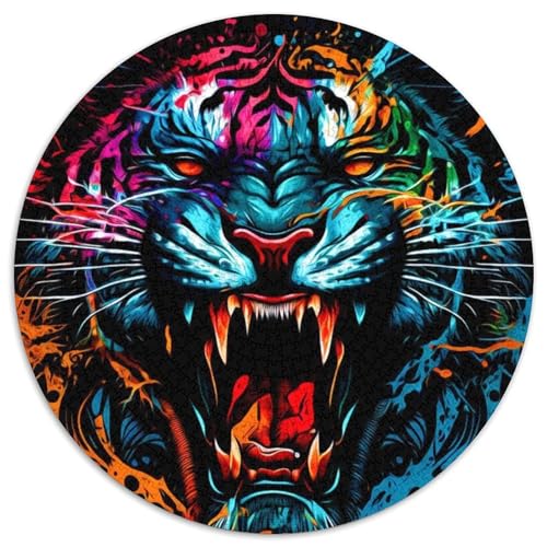 Puzzle 1000 Teile, Tiger-Puzzle für Erwachsene, Denksport-Spiel für Teenager und Familieninteraktion, 1000 Teile (67,5x67,5cm) von WGLINGX