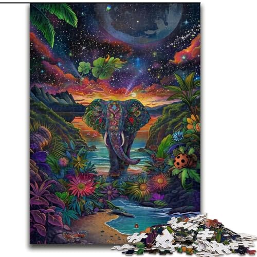 Puzzle 1000 Teile, Traumplanet, Holzpuzzle, DIY-Heimdekoration, Denksportspiel für Teenager (Größe 26x38cm) von WGLINGX