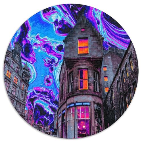 Puzzle 1000 Teile, Traumstadt, Puzzle für Erwachsene, Denkspiel für Teenager und Familieninteraktion, 1000 Teile (67,5x67,5cm) von WGLINGX