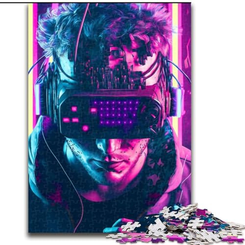 Puzzle 1000 Teile, VR-Gamer-Puzzle für Erwachsene, Familienspaß, Basteln, perfekt für Geburtstage, Feiertage, Größe 26x38cm Puzzle 1000 Teile, VR-Gamer-Puzzle für Erwachsene, Familienspaß, Basteln, perfekt für Geburtstage, Feiertage, Größe 26x38cm von WGLINGX