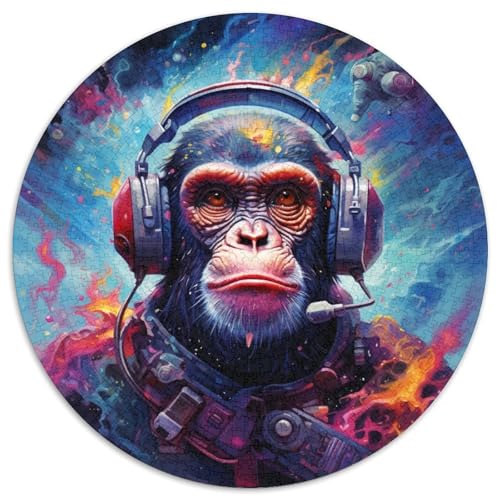Puzzle 1000 Teile, bunter AFFE, Karton-Puzzle, unmöglich, pädagogische Heimdekoration, Spiele und Geschenke (67,5 x 67,5 cm) von WGLINGX