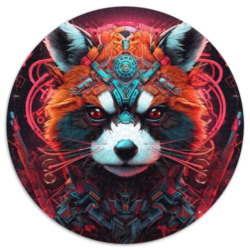 Puzzle 1000 Teile, bunter roter Panda, Karton-Puzzle, unmögliche pädagogische Heimdekoration, Spiele und Geschenke (67,5 x 67,5 cm) von WGLINGX