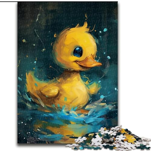 Puzzle 1000 Teile, süße kleine gelbe Ente, 1000-teiliges Puzzle, anspruchsvolle DIY-Kunst für Enthusiasten, Entspannung (Größe 50x75cm) von WGLINGX