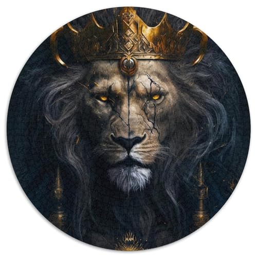 Puzzle 1000 Teile „Blutlinie der Könige der Löwen“ aus Pappe, unmögliche Lernspiele und Geschenke für die Heimdekoration (67,5 x 67,5 cm) von WGLINGX