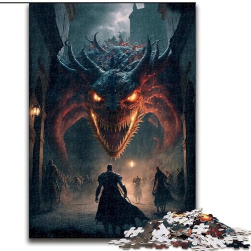 Puzzle 1000 Teile „Monster Invasion“, Puzzle 1000 Teile für Erwachsene, perfekt für Teenager und Familien, Größe 50x75cm Puzzle 1000 Teile „Monster Invasion“, Puzzle 1000 Teile für Erwachsene, perfekt für Teenager und Familien, Größe 50x75cm von WGLINGX