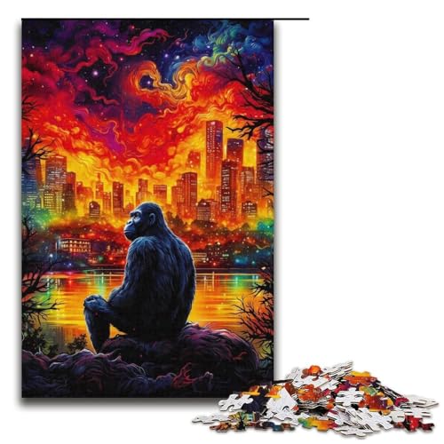 Puzzle 1000 Teile Affenpuzzle für Erwachsene Kartonpuzzle Herausforderndes Spiel 14,96x10,24 Zoll Puzzle 1000 Teile Affenpuzzle für Erwachsene Kartonpuzzle Herausforderndes Spiel 14,96x10,24 Zoll von WGLINGX