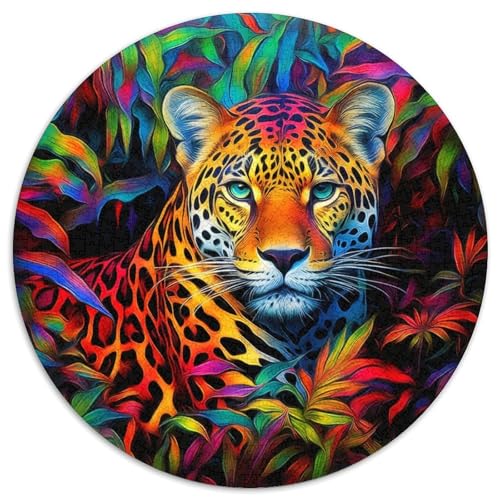 Puzzle 1000 Teile Afrikanischer Leopard, Papppuzzle, unmöglich, pädagogische Heimdekoration, Spiele und Geschenke (67,5 x 67,5 cm) von WGLINGX