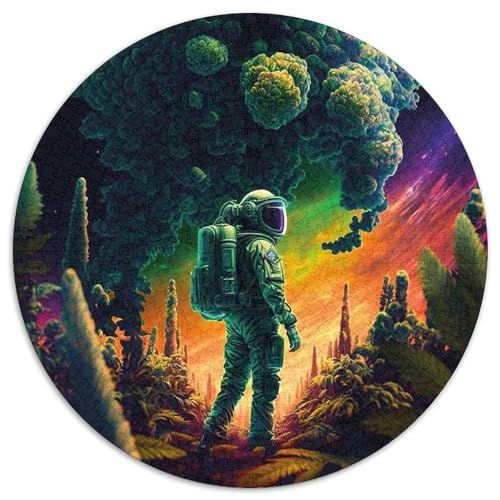 Puzzle 1000 Teile Astronauten-Puzzle aus Karton, unmögliche Lernspiele und Geschenke für die Heimdekoration (67,5 x 67,5 cm) von WGLINGX