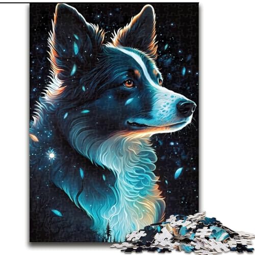 Puzzle 1000 Teile Border Collie-Hundepuzzle für Erwachsene, Familienspaß, Basteln, perfekt für Geburtstage, Feiertage, Größe 50x75cm Puzzle 1000 Teile Border Collie-Hundepuzzle für Erwachsene, Familienspaß, Basteln, perfekt für Geburtstage, Feiertage, Größe 50x75cm von WGLINGX