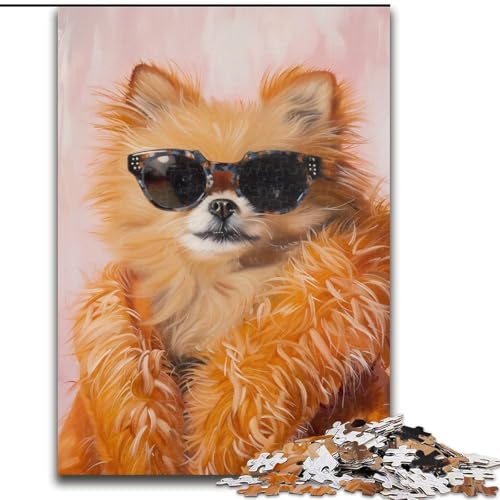 Puzzle 1000 Teile Chihuahua-Puzzle für Erwachsene, Familienaktivitätsspiel für Teenager, anspruchsvolles Denkspiel (Größe 50x75cm) von WGLINGX