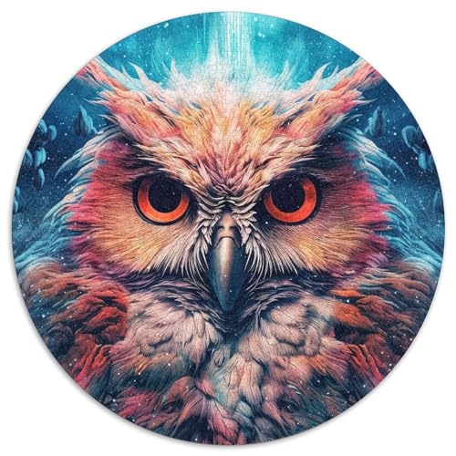 Puzzle 1000 Teile Eulen-Puzzle aus Karton, unmögliche Lernspiele und Geschenke für die Heimdekoration (67,5 x 67,5 cm) von WGLINGX