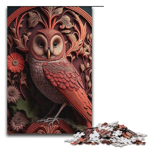 Puzzle 1000 Teile Eulenpuzzle für Erwachsene, Kartonpuzzle, anspruchsvolles Spiel, 14,96 x 10,24 Zoll Puzzle 1000 Teile Eulenpuzzle für Erwachsene, Kartonpuzzle, anspruchsvolles Spiel, 14,96 x 10,24 Zoll von WGLINGX