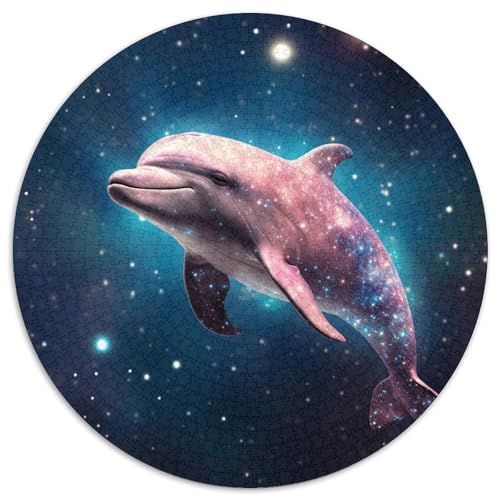 Puzzle 1000 Teile Fantasie-Delfin, Karton-Puzzle, unmöglich, pädagogische Heimdekoration, Spiele und Geschenke (67,5 x 67,5 cm) von WGLINGX
