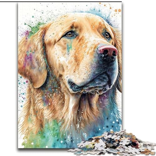 Puzzle 1000 Teile Golden Retriever Puzzle 1000 Teile für Erwachsene Perfekt für Teenager und Familien, Größe 26X38CM Puzzle 1000 Teile Golden Retriever Puzzle 1000 Teile für Erwachsene Perfekt für Teenager und Familien, Größe 26X38CM von WGLINGX