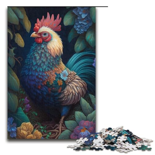 Puzzle 1000 Teile Hahn-Puzzle für Erwachsene, Kartonpuzzle, anspruchsvolles Spiel, 14,96 x 10,24 Zoll Puzzle 1000 Teile Hahn-Puzzle für Erwachsene, Kartonpuzzle, anspruchsvolles Spiel, 14,96 x 10,24 Zoll von WGLINGX