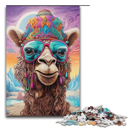 Puzzle 1000 Teile Kamelpuzzle für Erwachsene und Jugendliche, Papppuzzle, 14,96 x 10,24 Zoll Puzzle 1000 Teile Kamelpuzzle für Erwachsene und Jugendliche, Papppuzzle, 14,96 x 10,24 Zoll von WGLINGX