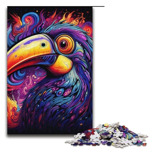 Puzzle 1000 Teile Lila Tukan Puzzle für Erwachsene Kartonpuzzle Herausforderndes Spiel 14,96x10,24 Zoll Puzzle 1000 Teile Lila Tukan Puzzle für Erwachsene Kartonpuzzle Herausforderndes Spiel 14,96x10,24 Zoll von WGLINGX