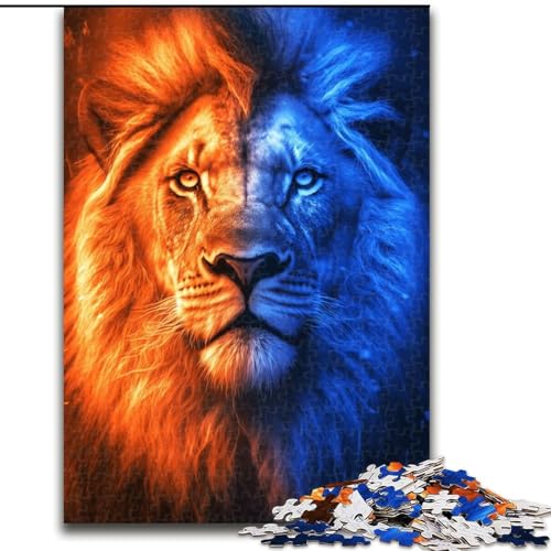 Puzzle 1000 Teile Löwe Tier Wildtiere Puzzle 1000 Teile für Erwachsene Perfekt für Teenager und Familien, Größe 26X38CM Puzzle 1000 Teile Löwe Tier Wildtiere Puzzle 1000 Teile für Erwachsene Perfekt für Teenager und Familien, Größe 26X38CM von WGLINGX