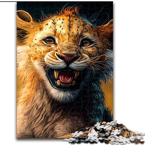 Puzzle 1000 Teile Löwenpuzzle für Erwachsene, Familienspaß, Basteln, perfekt für Geburtstage, Feiertage, Größe 50x75cm Puzzle 1000 Teile Löwenpuzzle für Erwachsene, Familienspaß, Basteln, perfekt für Geburtstage, Feiertage, Größe 50x75cm von WGLINGX