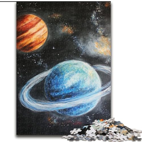 Puzzle 1000 Teile Milchstraße, 1000-teiliges Puzzle, anspruchsvolles Denkspiel für Teenager, perfekt als Heimdekoration oder Geschenk (Größe 26x38cm) von WGLINGX
