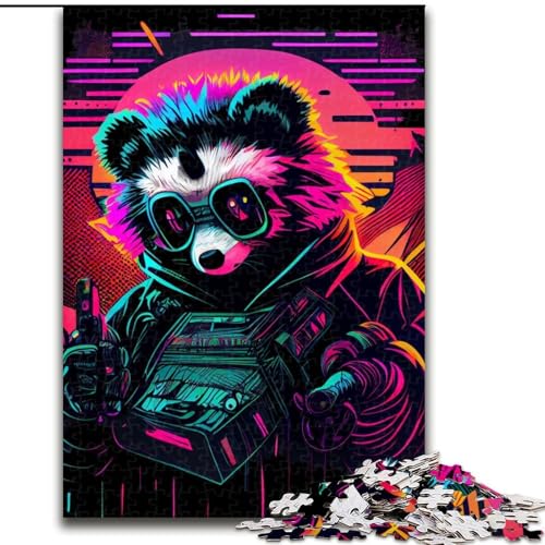 Puzzle 1000 Teile Neon-Panda-Puzzle für Erwachsene, Familienspaß, Basteln, perfekt für Geburtstage, Feiertage, Größe 26x38cm Puzzle 1000 Teile Neon-Panda-Puzzle für Erwachsene, Familienspaß, Basteln, perfekt für Geburtstage, Feiertage, Größe 26x38cm von WGLINGX