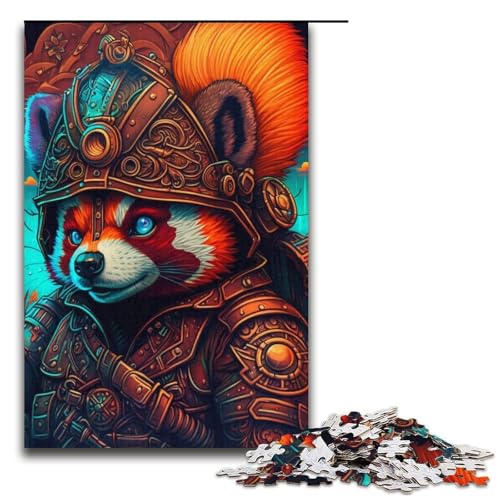 Puzzle 1000 Teile Roter Panda-Krieger Puzzle für Erwachsene Kartonpuzzle Herausforderndes Spiel 14,96x10,24 Zoll Puzzle 1000 Teile Roter Panda-Krieger Puzzle für Erwachsene Kartonpuzzle Herausforderndes Spiel 14,96x10,24 Zoll von WGLINGX