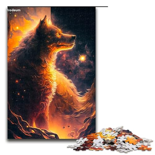 Puzzle 1000 Teile Space Fox Puzzle für Erwachsene Holzpuzzle Herausforderndes Spiel 19,69x29,53 Zoll Puzzle 1000 Teile Space Fox Puzzle für Erwachsene Holzpuzzle Herausforderndes Spiel 19,69x29,53 Zoll von WGLINGX