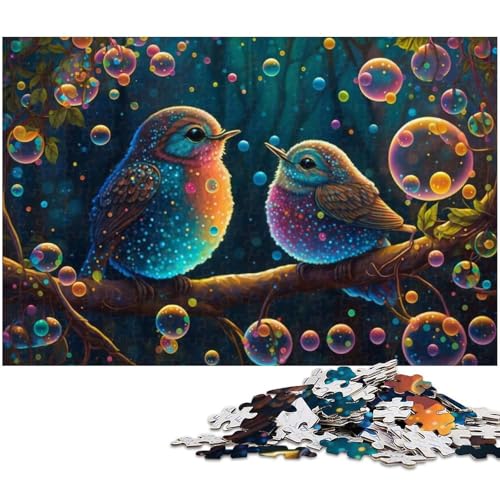 Puzzle 1000 Teile Spatzen-Puzzle für Erwachsene und Jugendliche, Holzpuzzle, (Größe 50 x 75 cm) von WGLINGX