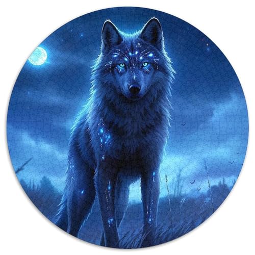 Puzzle 1000 Teile Wolf, Papppuzzle, unmöglich, pädagogische Heimdekoration, Spiele und Geschenke (67,5 x 67,5 cm) von WGLINGX