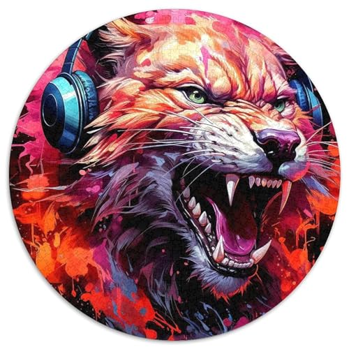 Puzzle 1000 Teile Wolf, Papppuzzle, unmöglich, pädagogische Heimdekoration, Spiele und Geschenke (67,5 x 67,5 cm) von WGLINGX