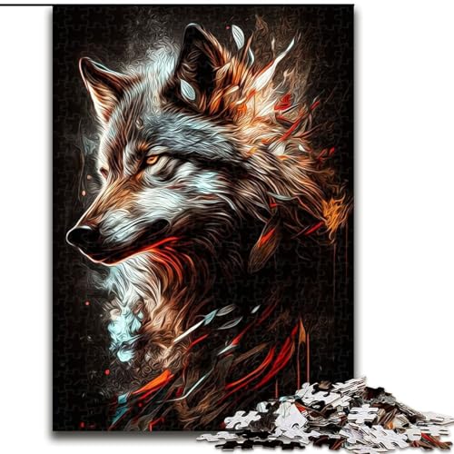Puzzle 1000 Teile Wolfspuzzle für Erwachsene, Familienspaß, Basteln, perfekt für Geburtstage, Feiertage, Größe 50x75cm Puzzle 1000 Teile Wolfspuzzle für Erwachsene, Familienspaß, Basteln, perfekt für Geburtstage, Feiertage, Größe 50x75cm von WGLINGX