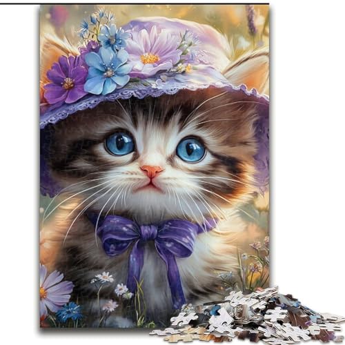 Puzzle 1000 Teile für Erwachsene, Anime-Kätzchen-Puzzle 1000 Teile für Jugendliche ab 14 Jahren, Heimdekoration (Größe 50x75cm) von WGLINGX