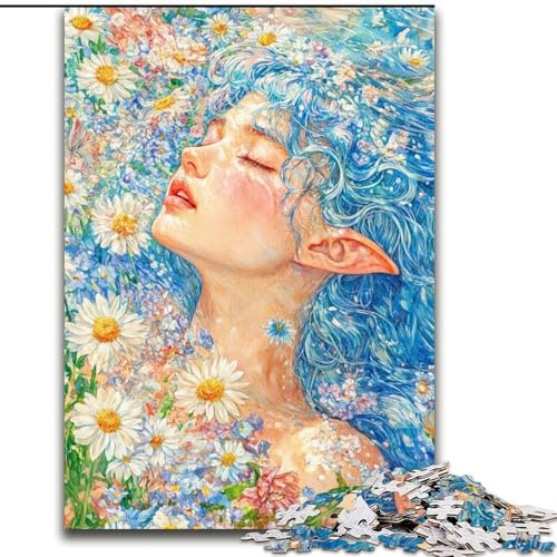 Puzzle 1000 Teile für Erwachsene, Anime-Mädchen, 1000-teiliges Puzzle, interaktives Familienspiel, Denksportaufgabe als Geschenk, Lernspielzeug (Größe 26x38cm) von WGLINGX