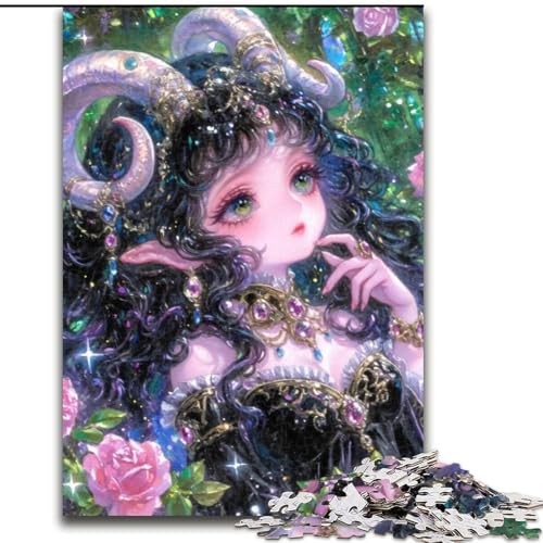 Puzzle 1000 Teile für Erwachsene, Anime-Mädchen, Papppuzzle, DIY-Dekoration, anspruchsvolle (Größe 26x38cm) von WGLINGX