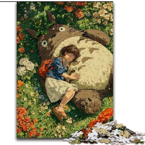 Puzzle 1000 Teile für Erwachsene, Anime-Mädchen-Puzzle, Weihnachten, Halloween, Muttertag, Neujahr, Ostergeschenk (Größe 26x38cm) von WGLINGX
