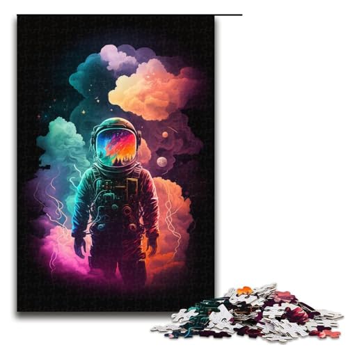 Puzzle 1000 Teile für Erwachsene, Astronauten-Puzzle für die Familiendekoration von Erwachsenen, 50 x 75 cm von WGLINGX