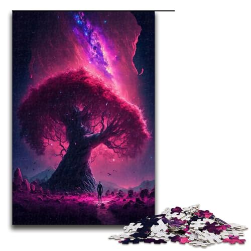 Puzzle 1000 Teile für Erwachsene, Aurora-Baum-Puzzle für Jugendliche ab 14 Jahren, 50 x 75 cm von WGLINGX