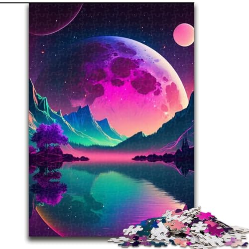 Puzzle 1000 Teile für Erwachsene, Außerirdische Planetenlandschaft, Denkspiel für Teenager, Familienspieleabend (Größe 50x75cm) von WGLINGX