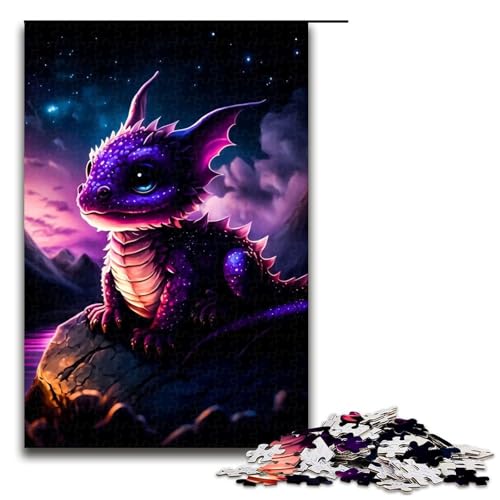 Puzzle 1000 Teile für Erwachsene, Baby-Drache-Puzzle für Jugendliche ab 14 Jahren, 50 x 75 cm Puzzle 1000 Teile für Erwachsene, Baby-Drache-Puzzle für Jugendliche ab 14 Jahren, 50 x 75 cm von WGLINGX