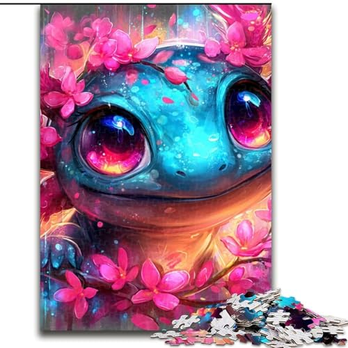 Puzzle 1000 Teile für Erwachsene, Baby-Salamander, Puzzle für Erwachsene, 1000 Teile, Lernspiele, schöne Dekoration (Größe 26x38cm) von WGLINGX