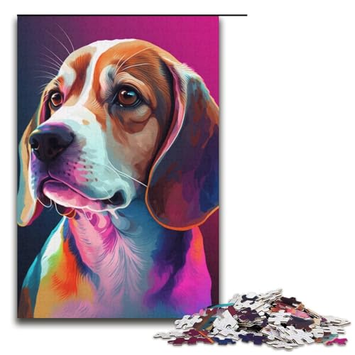 Puzzle 1000 Teile für Erwachsene, Beagle-Puzzle für Jugendliche ab 14 Jahren, 38 x 26 cm von WGLINGX